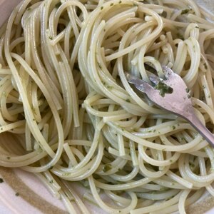 にんにくとバジルの和風パスタです♪